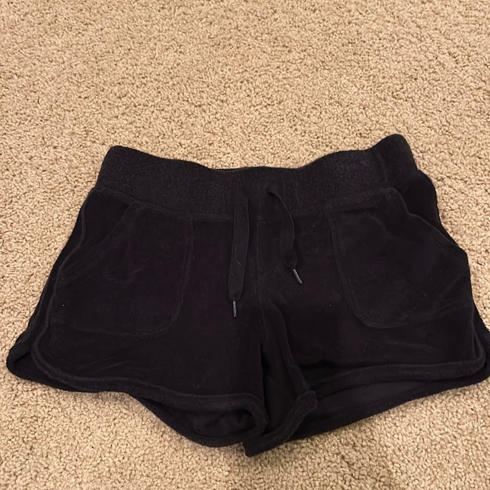 Wonder Nation Girls Black Terrycloth Shorts Size L
